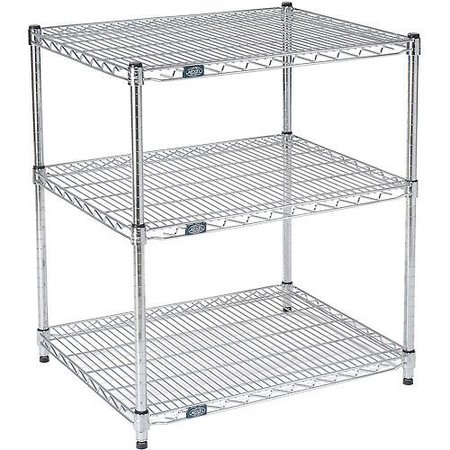 NEXEL ESD, 2 Tier, Wire Shelving Starter Unit, 48W x 12D x 34H 12483ESD2